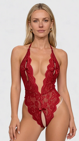Lila Embroidered Bodysuit