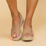 Comfortable Orthopedic Wedge Espadrilles - Clara